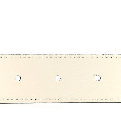 Guccissima Double G Reversible Belt 75 30 Black White