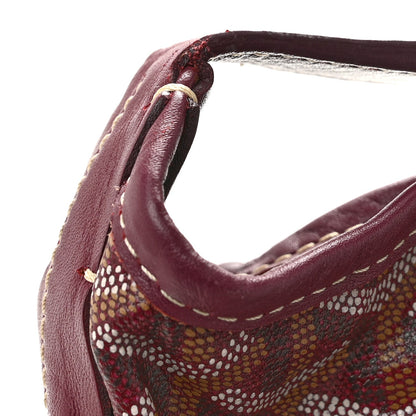 Goyardine Fidji Zip Hobo Burgundy