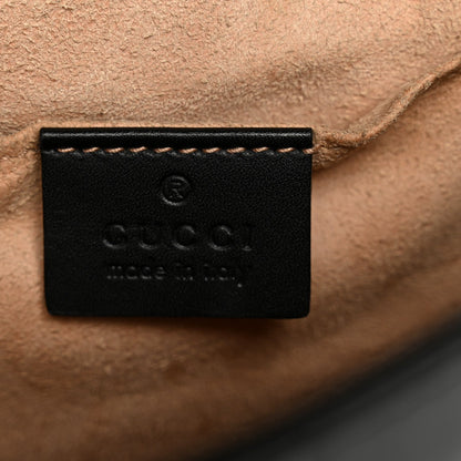 Guccissima Web Medium Padlock Messenger Shoulder Bag Black