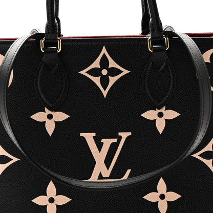 Empreinte Monogram Giant Onthego MM Black Beige