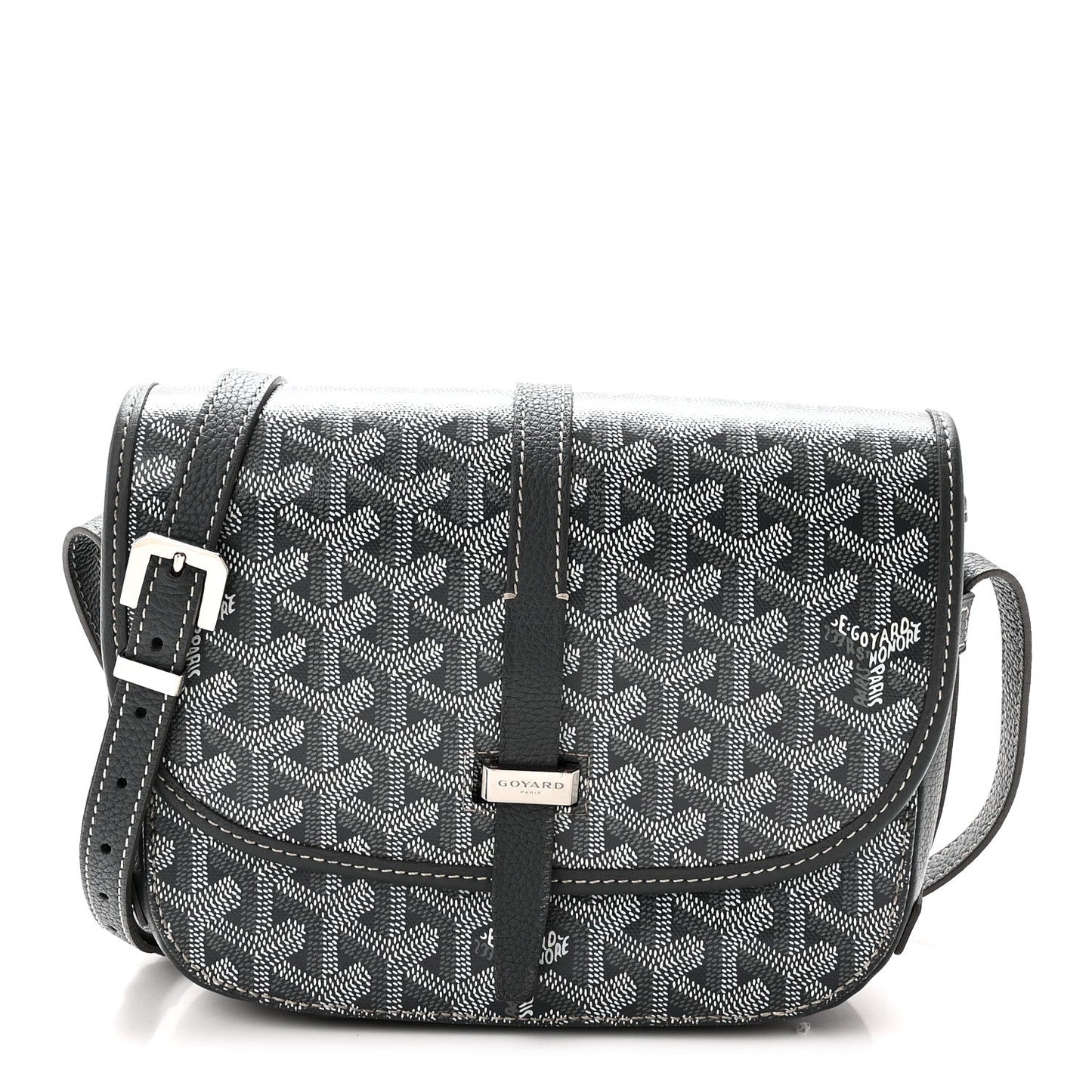 Goyardine Belvedere II PM Messenger Bag Gray