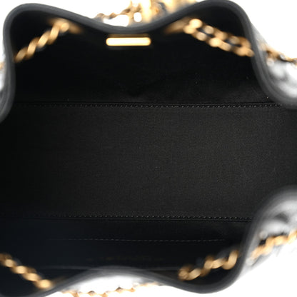 Caviar Quilted Mini Chanel 25 Handbag Black