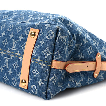 Monogram Denim CarryAll MM Blue