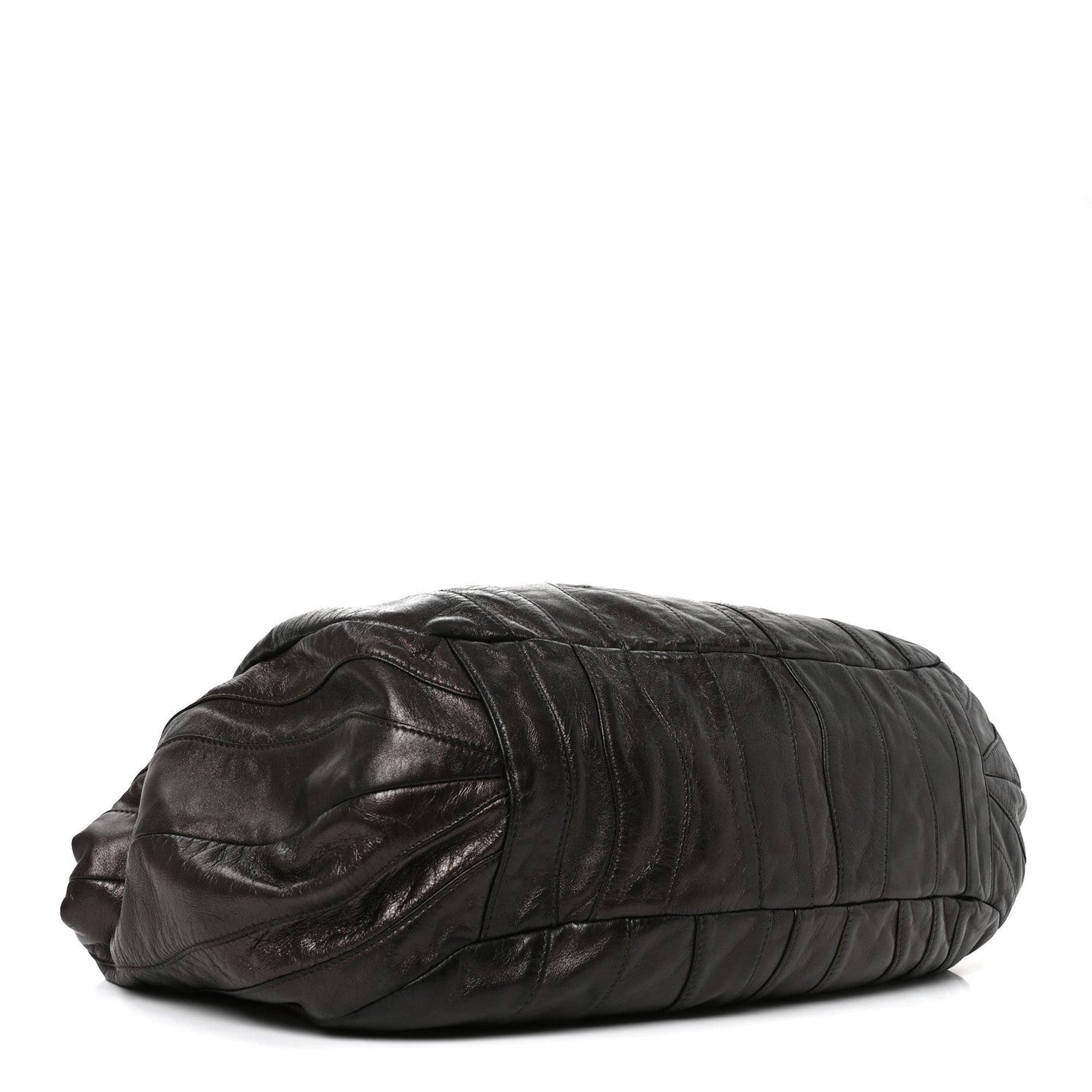 Nappa Pleated Hobo Grafite Mordore