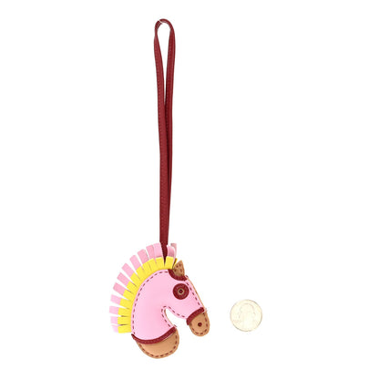 Milo Lambskin Geegee Camail Bag Charm Mauve Sylvestre Chai Lime Rouge Grenat