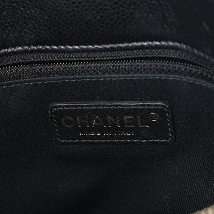 Caviar Quilted Timeless CC Soft Tote Black