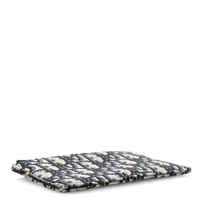 Oblique Dior Pouch Navy Blue