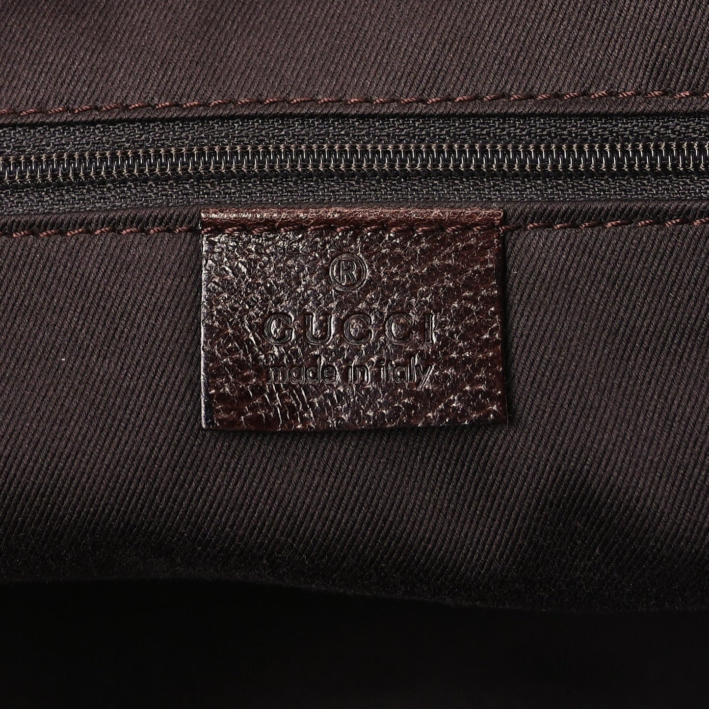 Monogram Medium Tote  Dark Brown