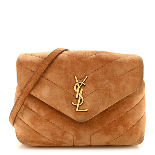 Suede Toy Loulou Shoulder Bag Cinnamon