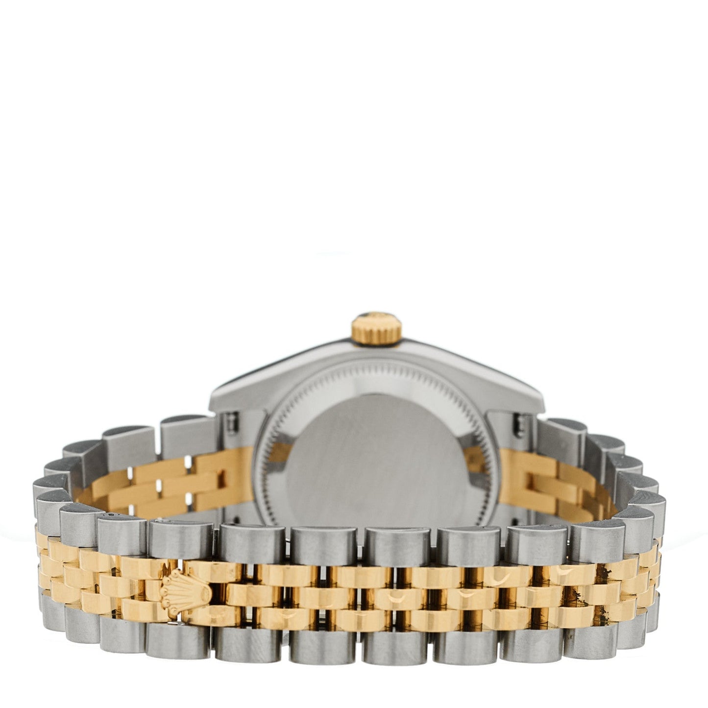 Stainless Steel 18K Yellow Gold Diamond Mother of Pearl 26mm Oyster Perpetual Datejust Watch 179173