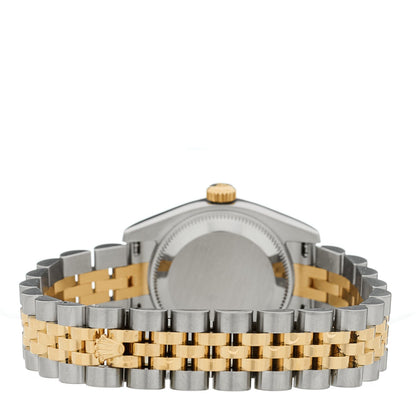 Stainless Steel 18K Yellow Gold Diamond Mother of Pearl 26mm Oyster Perpetual Datejust Watch 179173