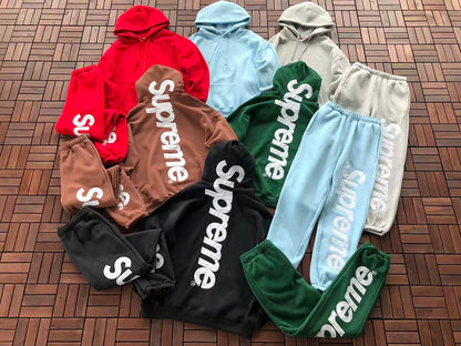 TOP￥~125 PANTS￥~119 S🔥P🔥E🔥E HOODIE TROUSERS FLEECE