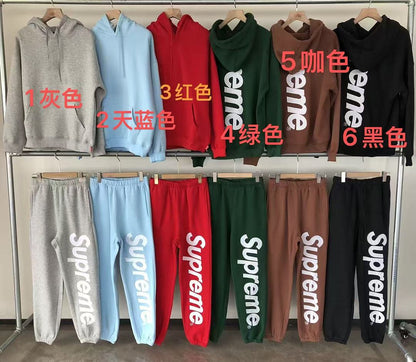 TOP￥~125 PANTS￥~119 S🔥P🔥E🔥E HOODIE TROUSERS FLEECE