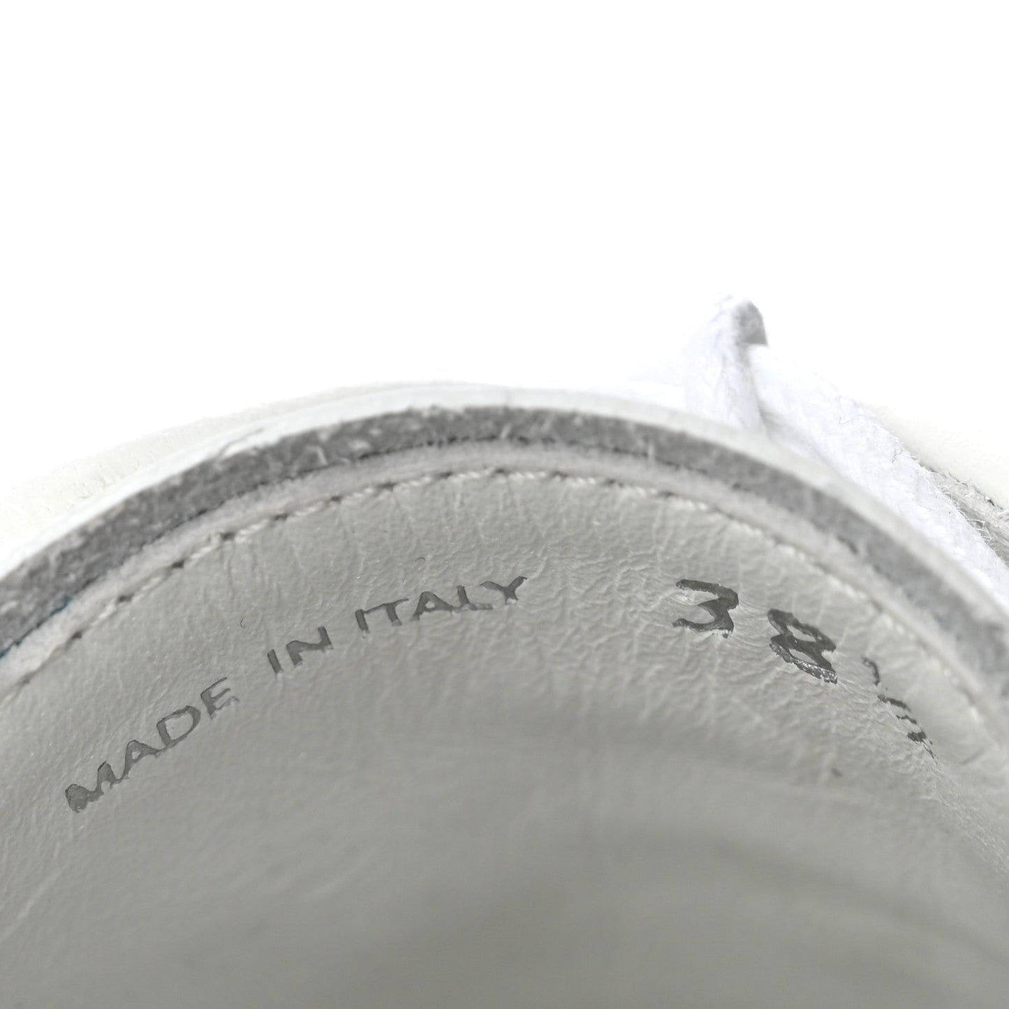 Spazzolato Calzature Donna Triangle Logo 50mm Derby Loafers 38.5 White 38.5 White