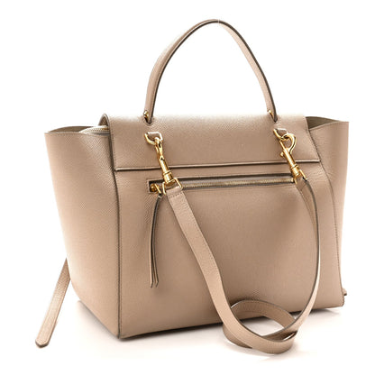Grained Calfskin Mini Belt Bag Light Taupe