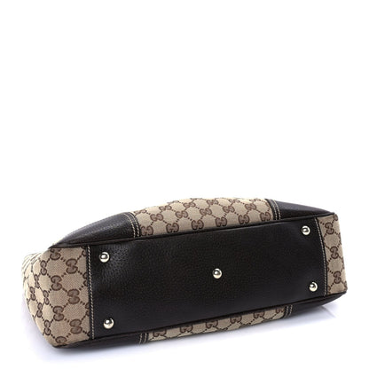 Monogram Medium Princy Tote  Dark Brown