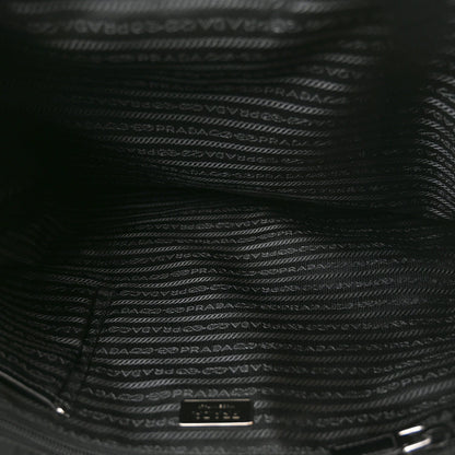 Tessuto Nylon Soft Calfskin Tote Black