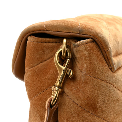 Suede Toy Loulou Shoulder Bag Cinnamon