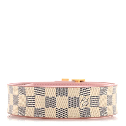 Damier Azur 30mm LV Initiales Reversible Belt 85 34 Pink