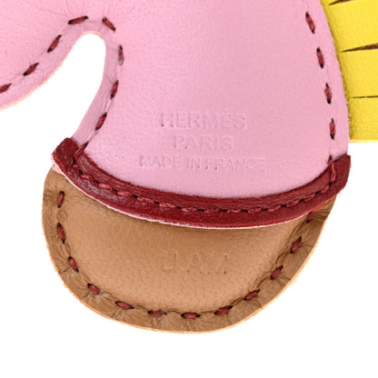 Milo Lambskin Geegee Camail Bag Charm Mauve Sylvestre Chai Lime Rouge Grenat