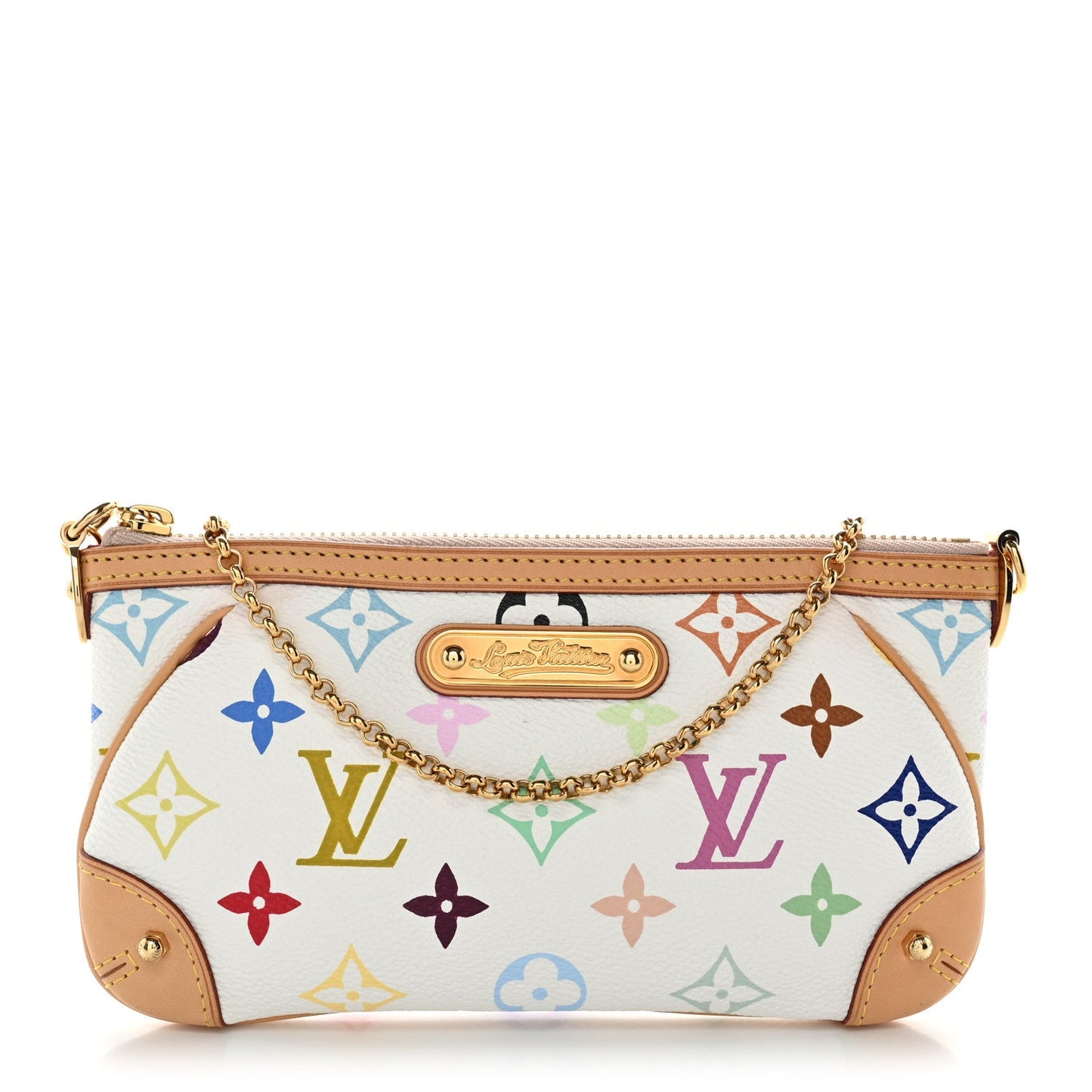 Monogram Multicolor Pochette Milla MM White