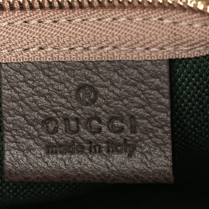 Monogram Web Small Giglio Tote Beige  Dark Brown