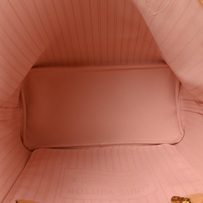 Damier Azur Neo Neverfull MM Rose Ballerine