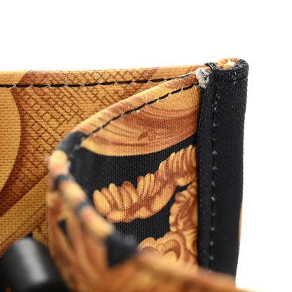 Canvas Baroque Print Medusa Small Tote Black