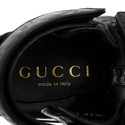 Guccissima GG Embossed Womens Sandals 36 Black