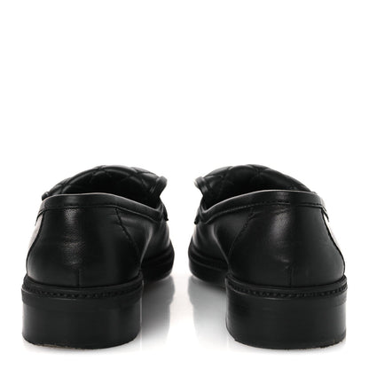 Lambskin Quilted CC Turnlock Loafers 37 Black 37 Black
