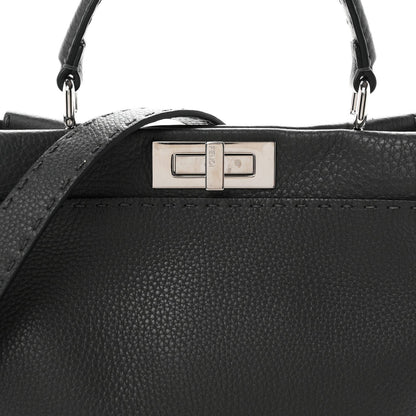 Cuoio Romano Selleria Bi-Color Medium Peekaboo Iconic Satchel Asfalto Latte