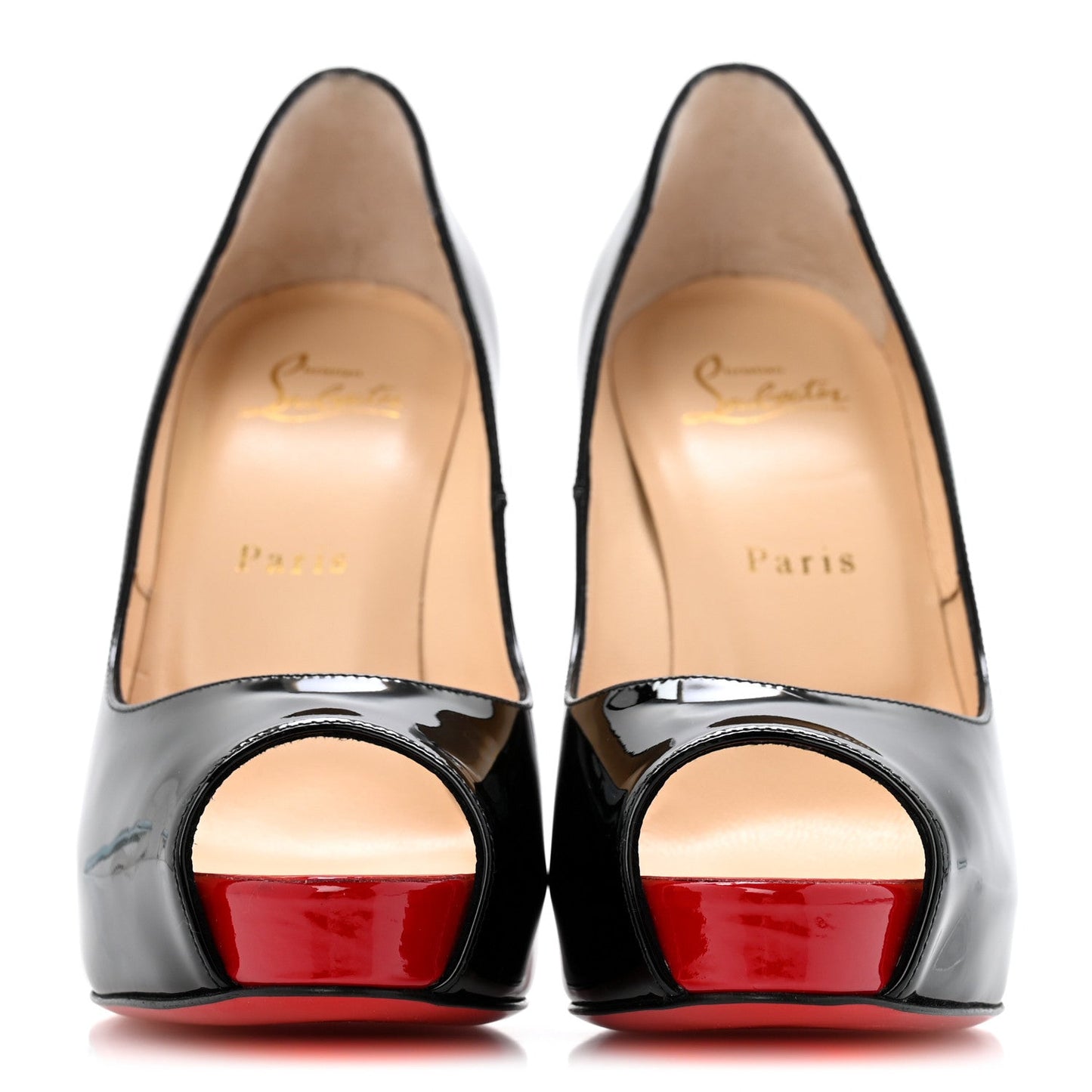 Patent New Very Prive 120 Pumps 37.5 Black Red