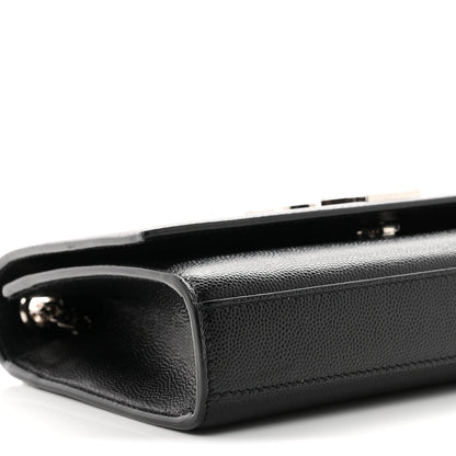 Grain De Poudre Small Classic Monogram Kate Satchel Black