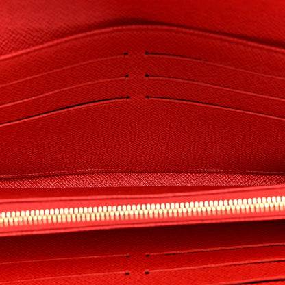 Monogram Sarah Wallet NM Coquelicot