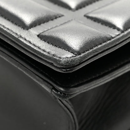 Calfskin Small Diorama Flap Bag Black