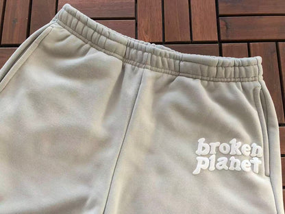 ￥~TOP 169 PANTS 119 BROKEN PLANET HOODIE TROUSERS FLEECE