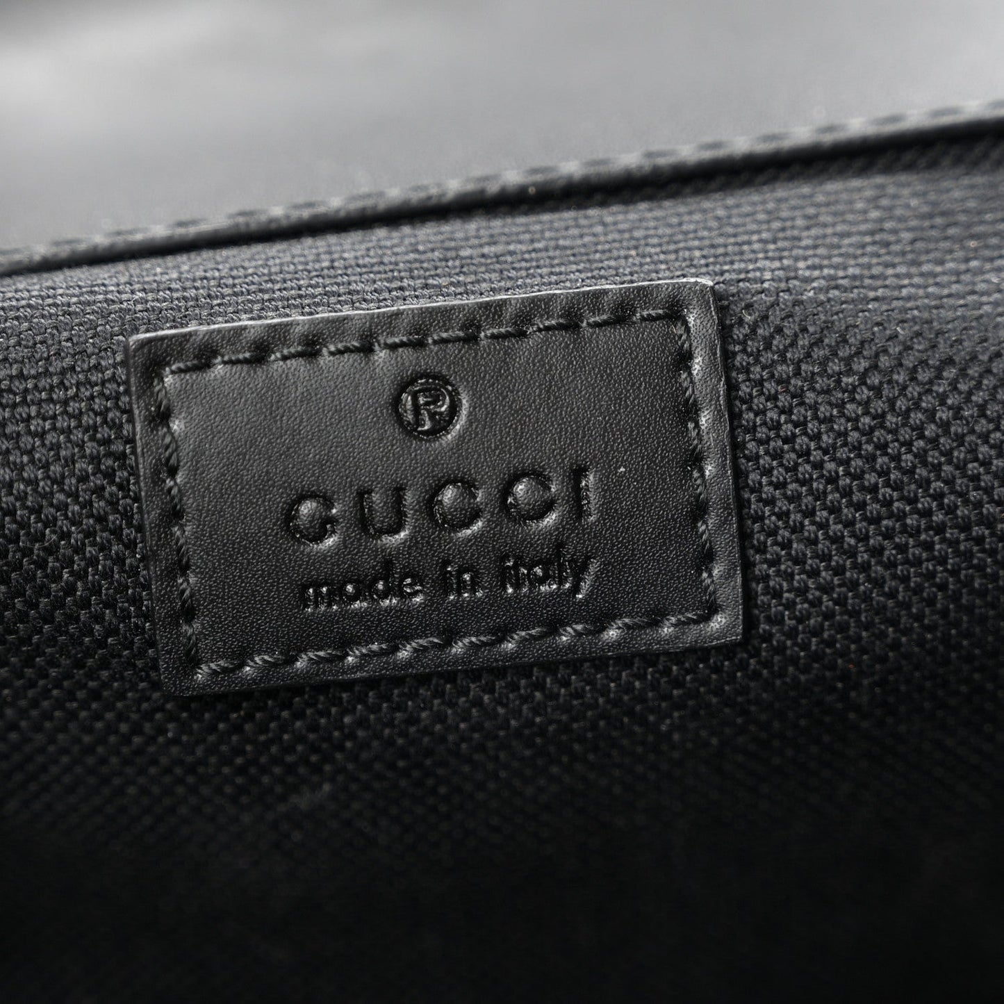 Soft GG Supreme Monogram Calfskin Web Double Buckle Backpack Black