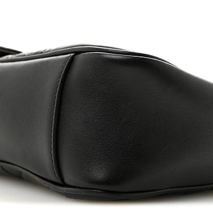Calfskin Matelasse Medium GG Marmont Shoulder Bag Black