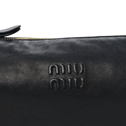 Nappa Aviator Mini Pouch Black
