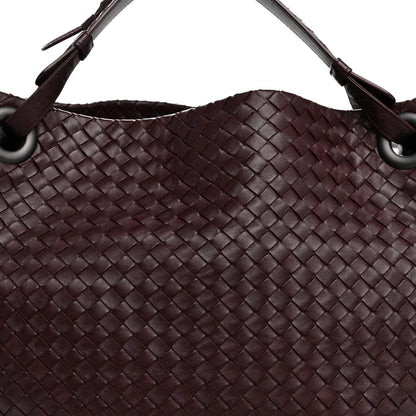 Nappa Intrecciato Bella Tote Aubergine