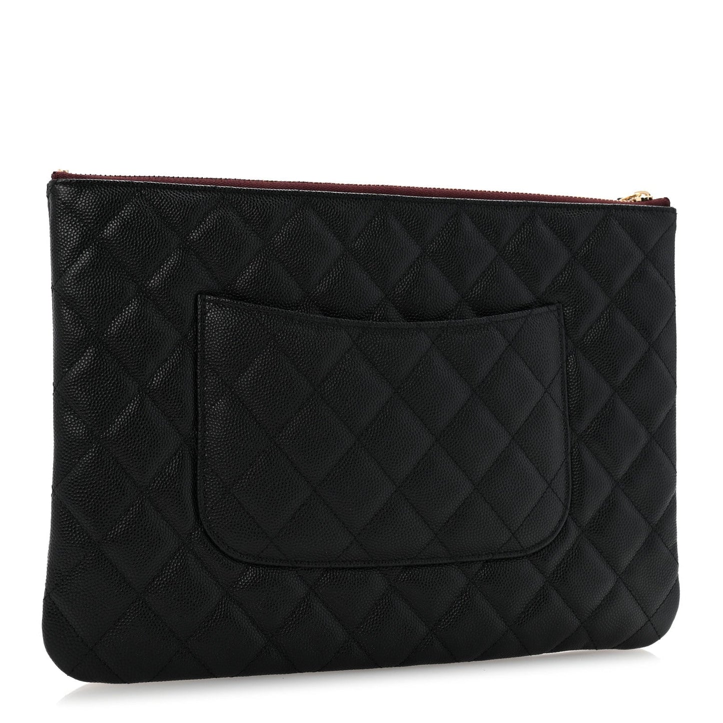 Caviar Quilted Medium Cosmetic Case Black