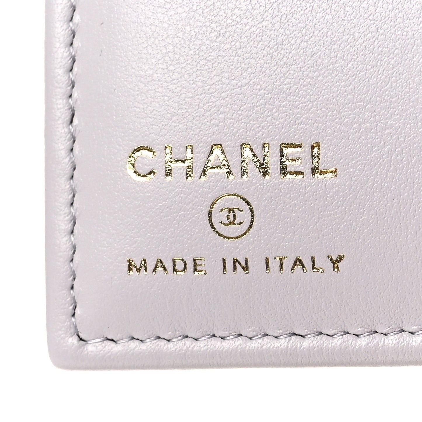 Caviar Quilted CC Passport Holder Grey