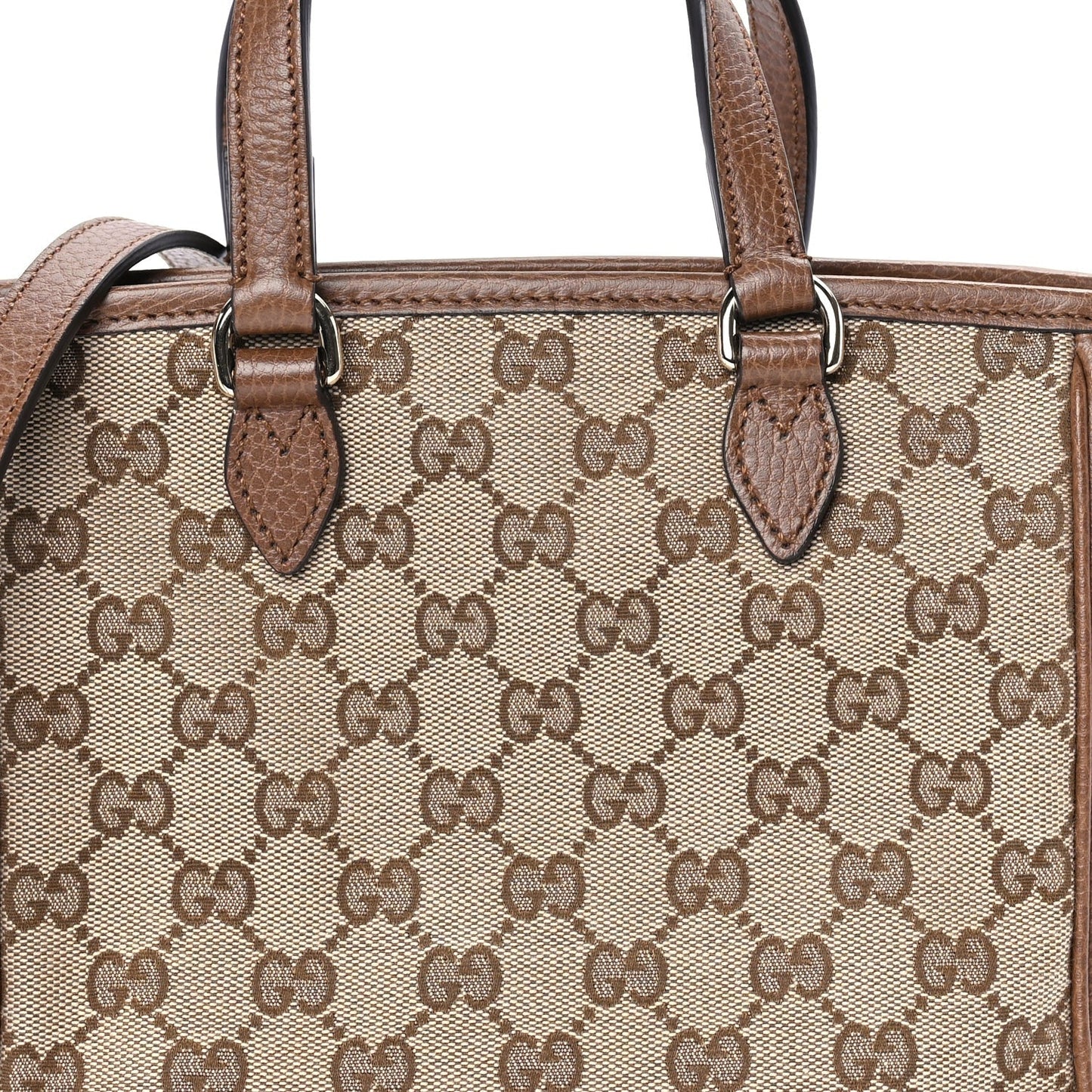 Monogram Small Bree Tote Beige Tabacco