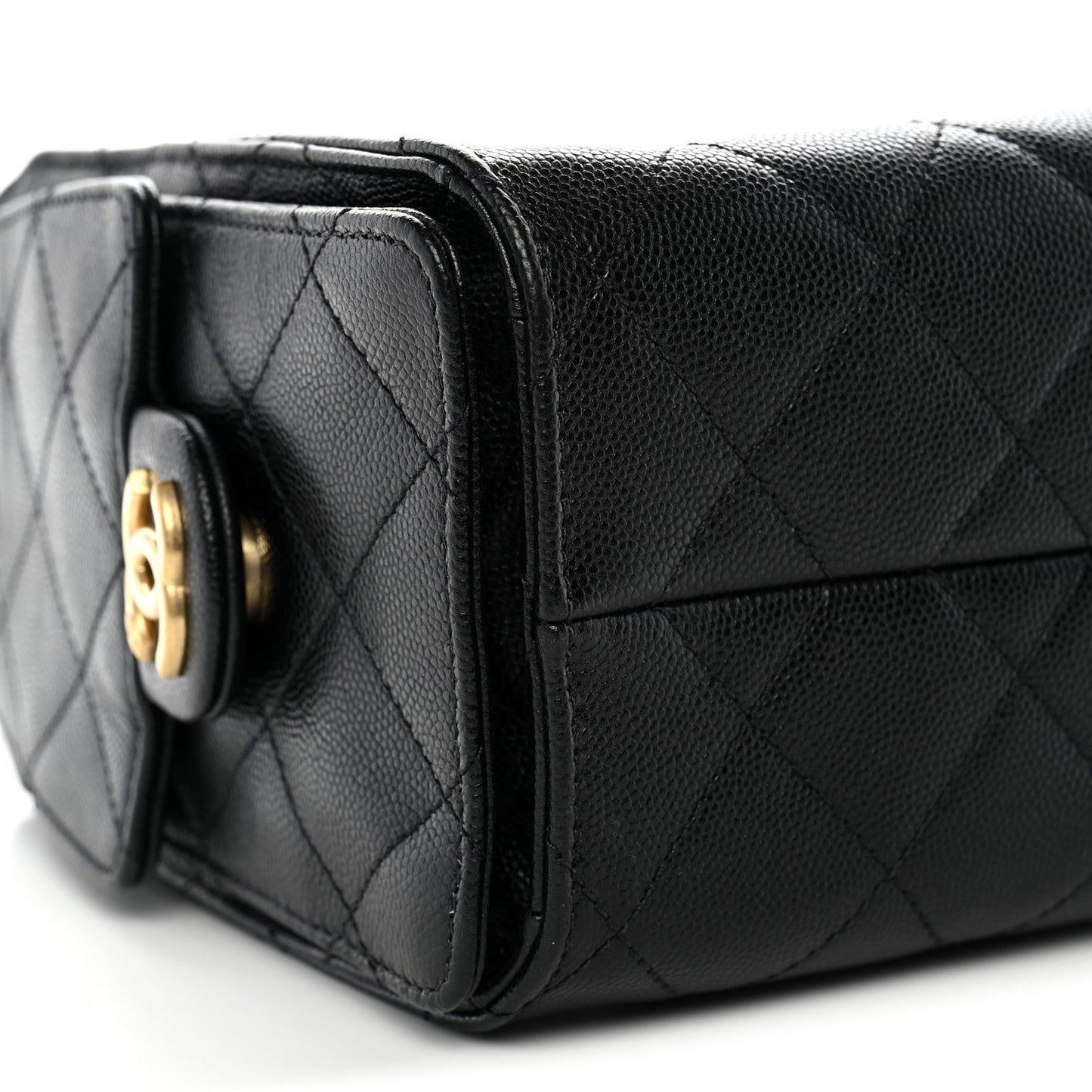 Caviar Quilted Mini Chanel 25 Handbag Black