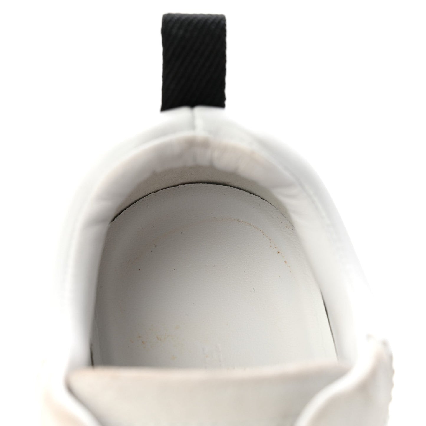 Calfskin Suede Goatskin Bouncing Sneakers 35.5 White Black