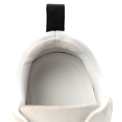 Calfskin Suede Goatskin Bouncing Sneakers 35.5 White Black