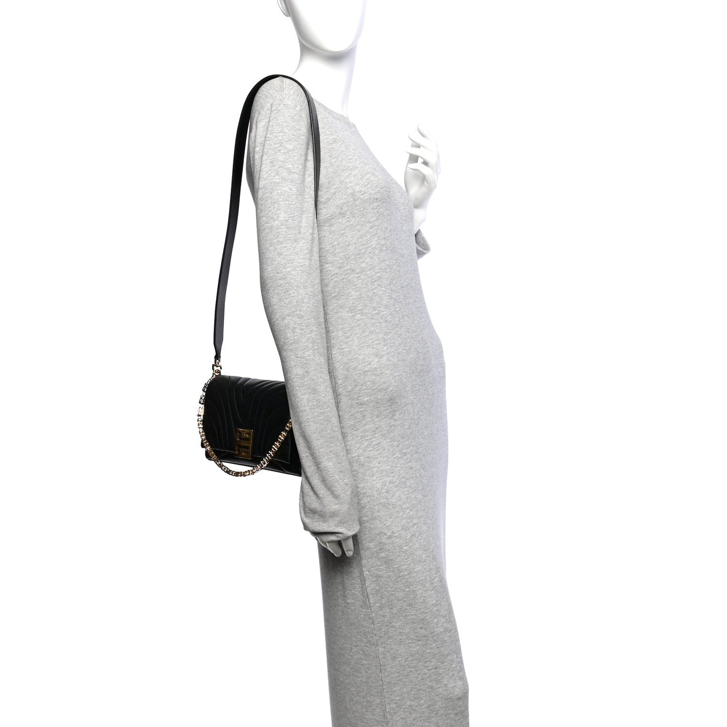 Soft Calfskin 4G Quilted Small Shoulder Bag Black