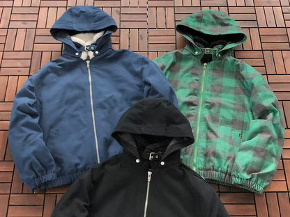 GREEN BLACK BLUE S🔥P🔥E🔥E JACKET FLEECE