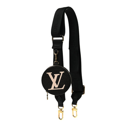 Nylon Empreinte Monogram Giant Bandouliere Strap with Coin Purse Black Beige