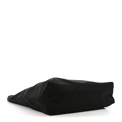 Tessuto Nylon Soft Calfskin Tote Black